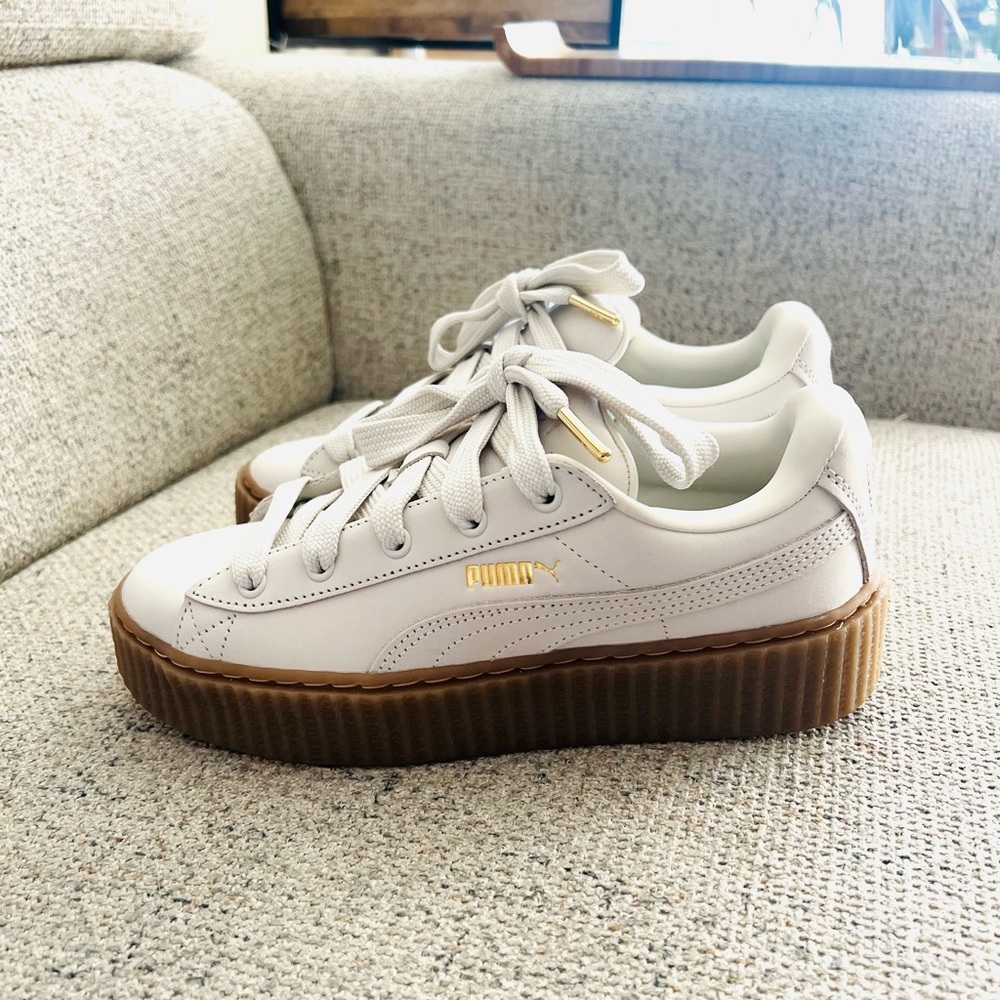Puma X Fenty Creeper Phatty Leather off-white Sneakers
